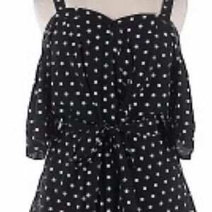 Black and White Polka Dot Top